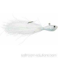 SPRO Fishing Bucktail Jig, White, 1 Pack   554183639